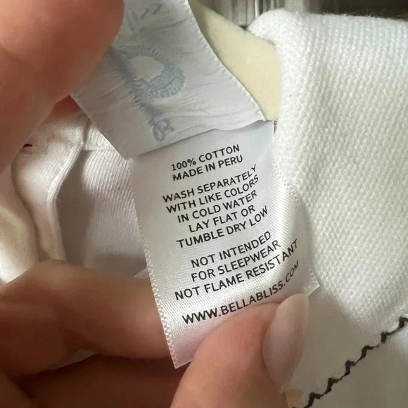 Bella bliss Top long sleeve Pima cotton toddler girl PeterPan collar embroidered - Picture 9 of 9